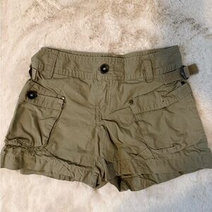 Olive Green Kid’s Cargo Shorts